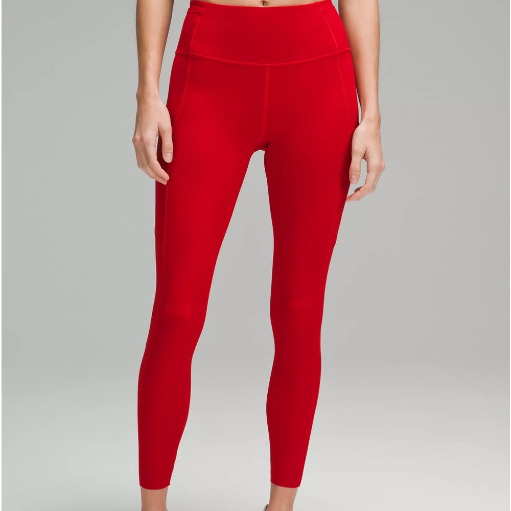 Red lululemon leggings
